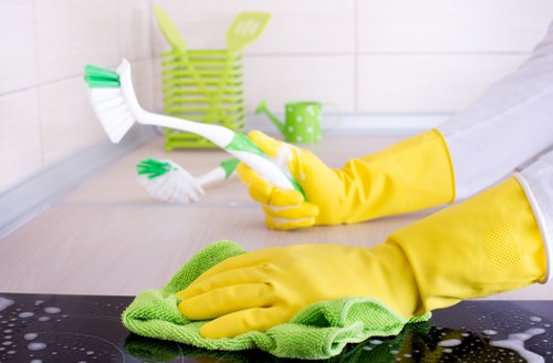 Clean and refreshed curtains improving the look of a Collier Row home