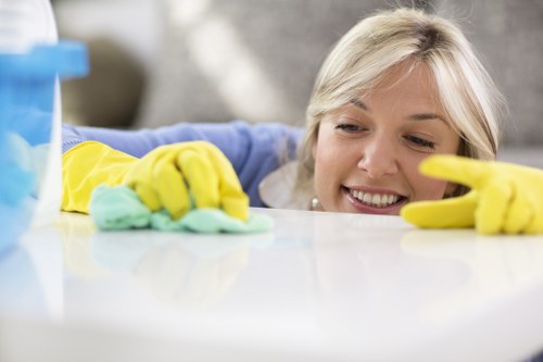 Carpet cleaning equipment prepared safely for use