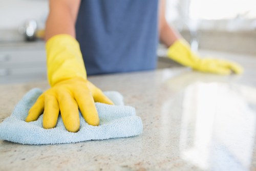 Local carpet cleaning service in Collier Row treating a carpet